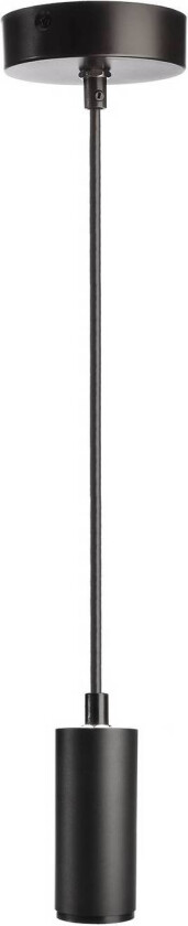 LED-hengelampe Lucea 6, svart, aluminium, 2700 K