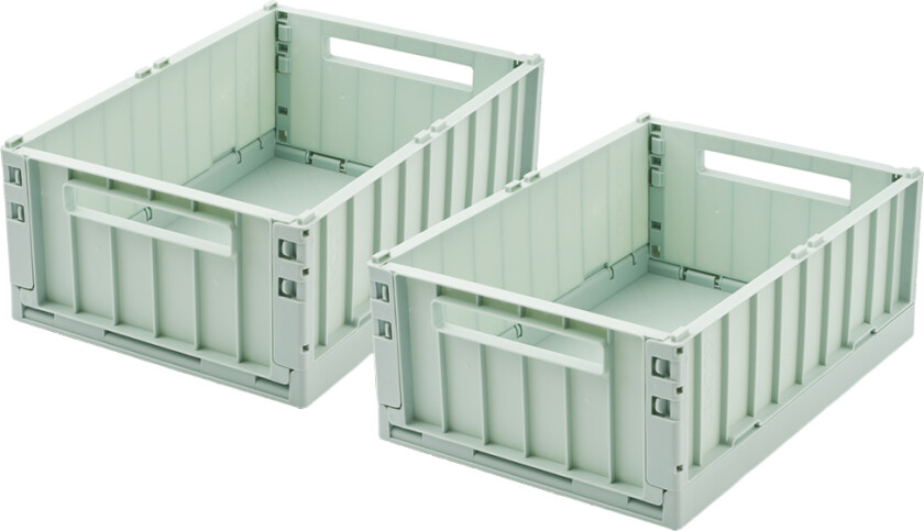 Sammenleggbare bokser - 2-pack - Medium l - Light Pepper - - OneSize - Sammenleggbar boks