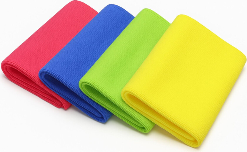 Mikrofiberkluter 4 stk. blandet pakke