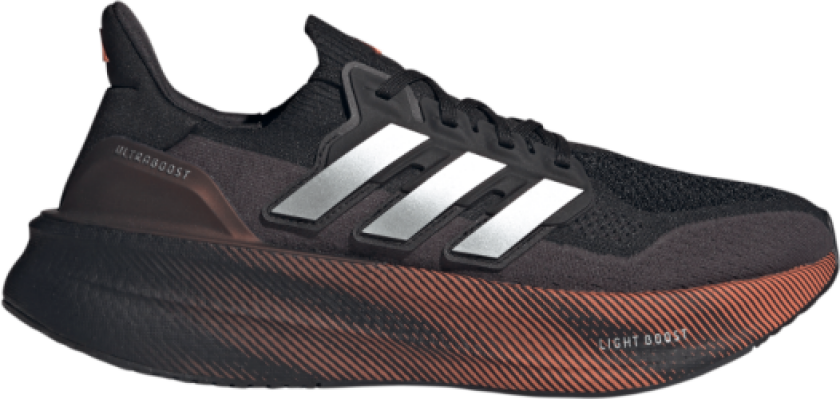 Ultraboost 5 Herre Core Black/Silver Metallic/Lucid Orange 46 2/3