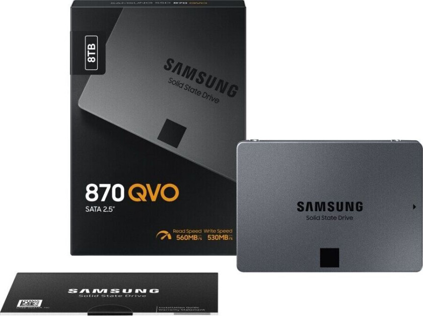 870 QVO SSD - 8TB - 2.5" - SATA-600