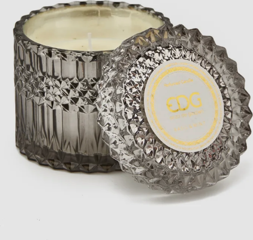 Enzo De Gasperi Duftlys Stort Crystal Basil & Mint