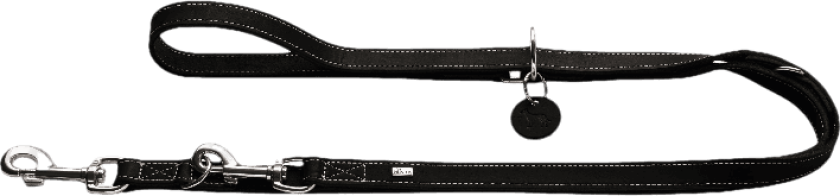 Hundetreningsline Aalborg i kuskinn svart 200 cm/10 mm - Hund - Halsbånd og seler - Hunter