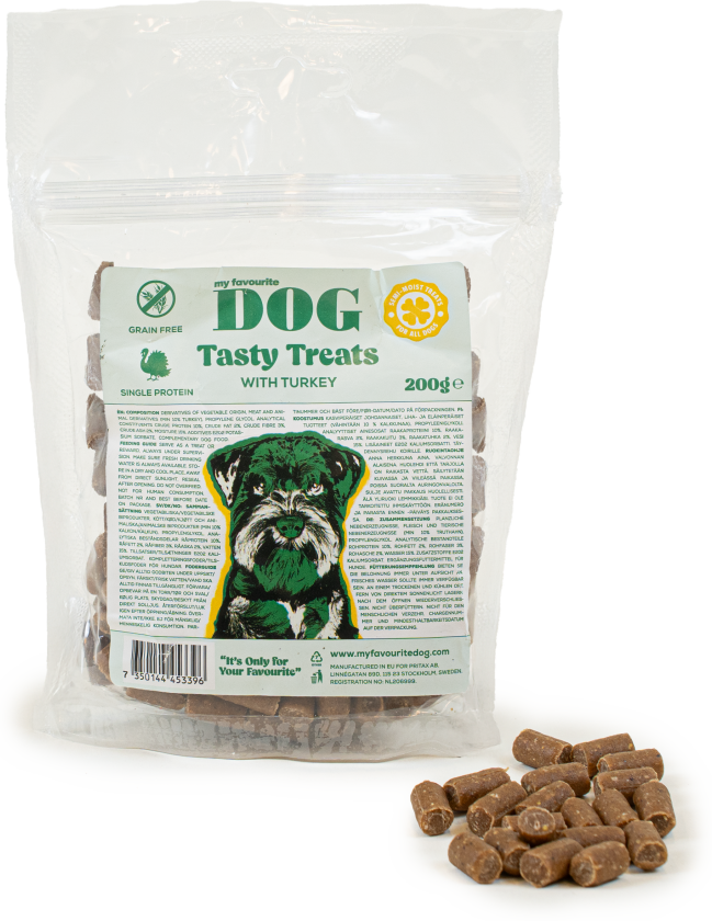 Smakfulle godbiter med kalkun 200 g - Hund - Hundesnacks - Tygg og tyggebein - My favourite DOG