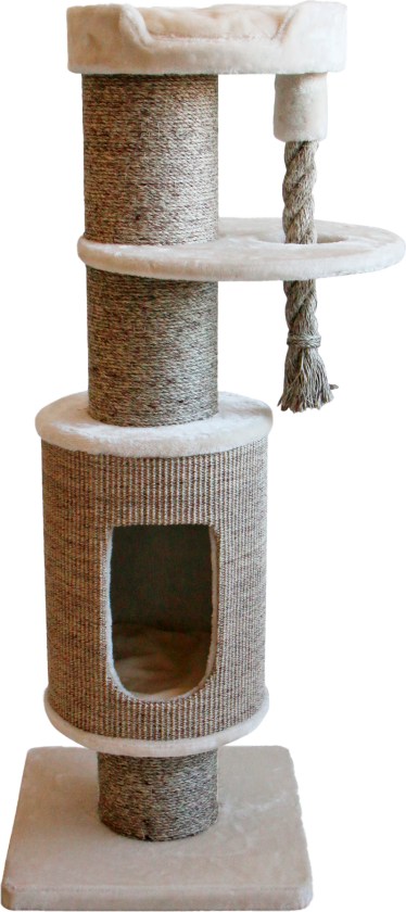 Bilde av Olympus kløestativ, 49x49x133cm, Beige - Katt - Kattemøbler - Kloremøbler - Selected by ZOO