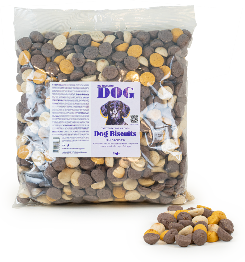 Hundekjeks Mini Drops 1 kg - Hund - Hundesnacks - Tygg og tyggebein - My favourite DOG