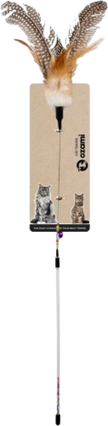 Mohawk Cat Teaser - Cat Teaser Multicoloured 65 cm. - Katt - Halsbånd og seler - Halsbånd - Ozami