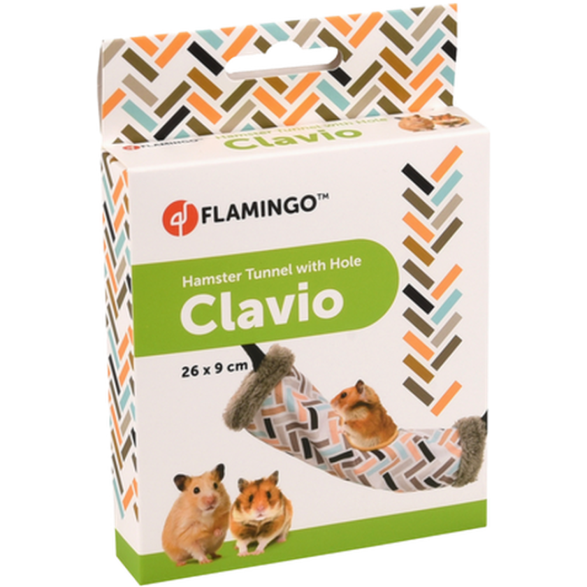 Hamstertunnel Clavio 1-hulls opphengsmønster 26x9cm - Smådyr - Bur og luftegård - Luftegård - Flamingo