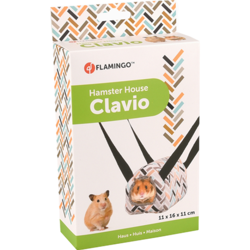 Hamsterhus Clavio Horisontal opphengsmønster 16 cm - Smådyr - Bur og luftegård - Luftegård - Flamingo