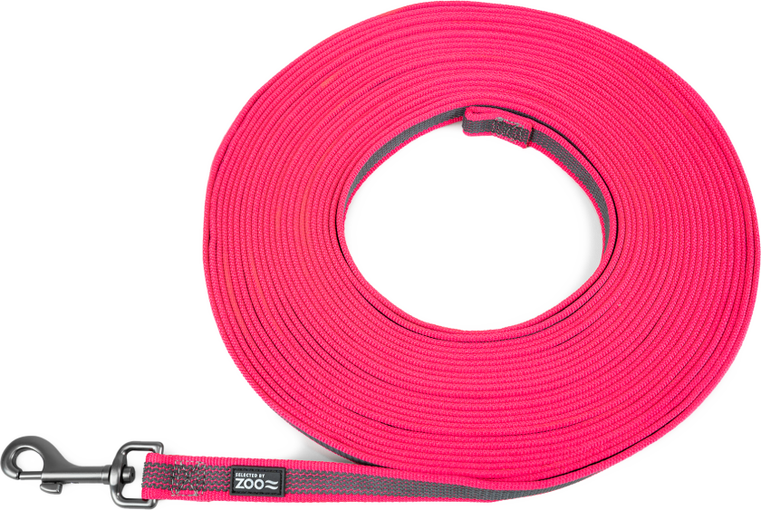 Rufus sklisikkert tau 20 mm x 15 m, rosa - Hund - Kobbel og bånd - Langliner og sporliner - Selected by ZOO