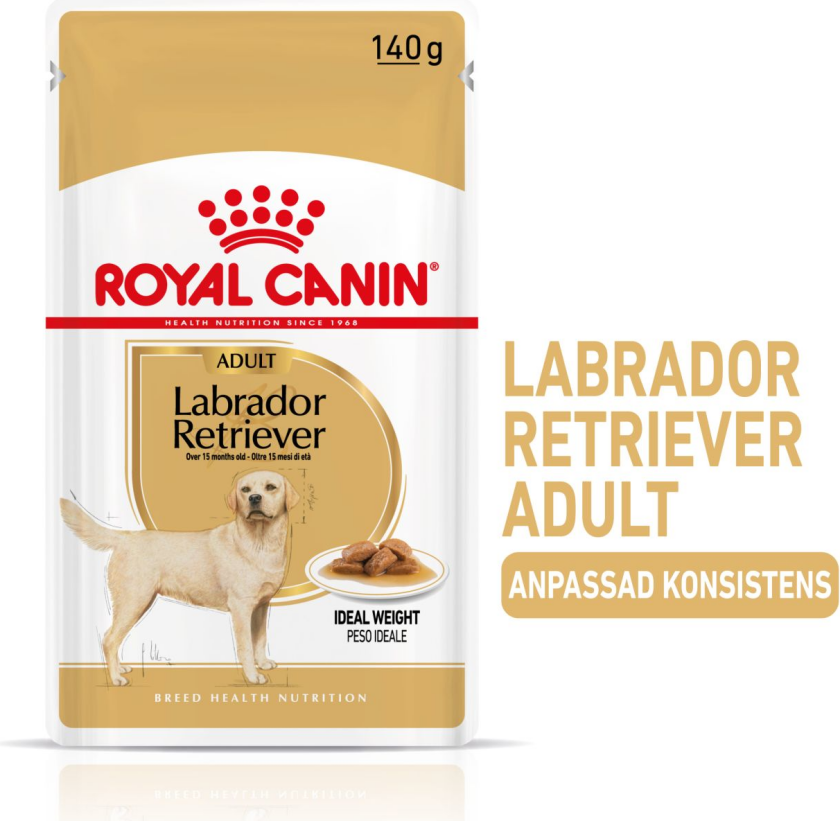 Bilde av Labrador Retriever Adult Gravy 10 x 140 g - Hund - Hundefôr - Våtfôr - Royal Canin
