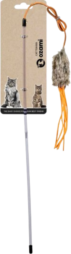 Cherokee Cat Teaser - Katteteaser Flerfarget 108 cm - Katt - Halsbånd og seler - Halsbånd - Ozami