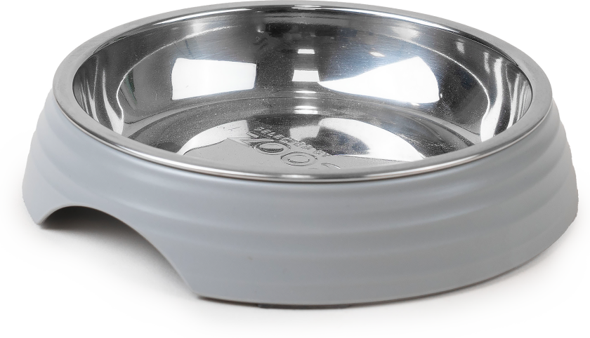 Matskål for katt Ripple Grey S/M, 200 ml, 14x14x3 cm - Katt - Matplassen - Matskål og vannskål til katt - Selected by ZOO