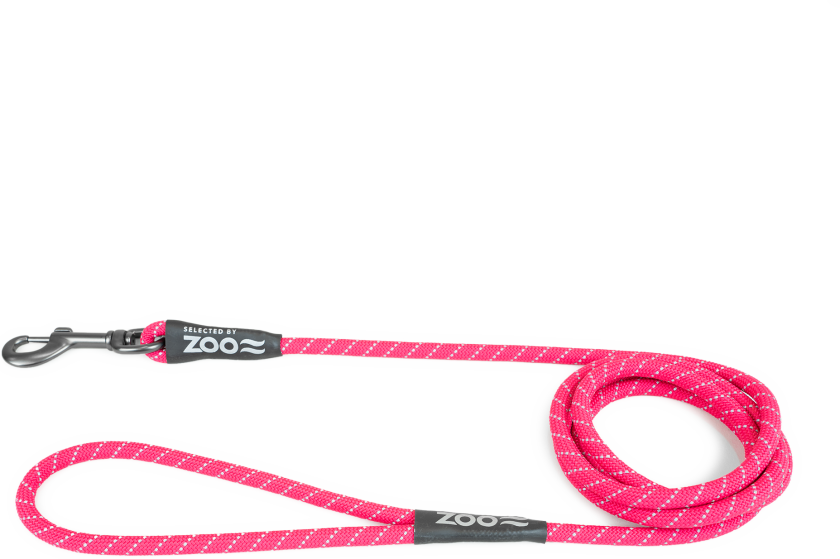 Kobling Rufus tau Φ8 mm x 180 cm Pink - Hund - Kobbel og bånd - Leiebånd - Selected by ZOO
