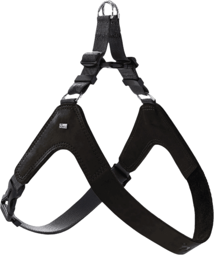 Hundesele Dimaro i kuskinn Svart M Bryst 54-74cm - Hund - Halsbånd og seler - Hunter