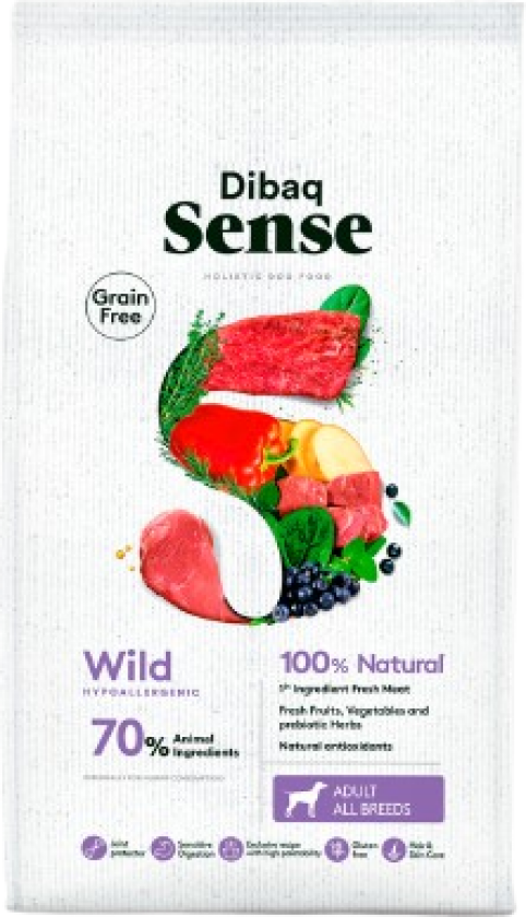 Sense Dog Grain Free Wild 2 kg - Hund - Hundefôr - Tørrfôr - DIBAQ