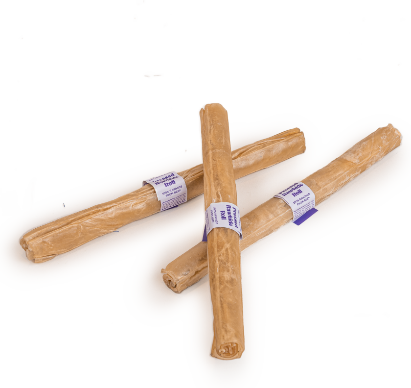 Presset tyggerull av råhud - Natural 25 cm, 85 g - Hund - Hundesnacks - My favourite DOG