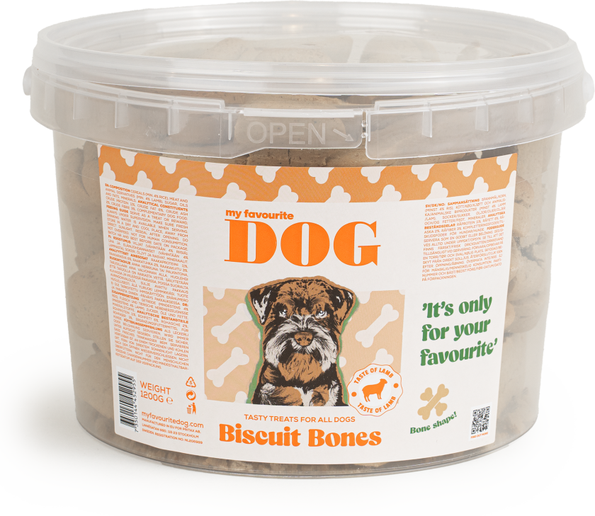 Biscuit Bones med lammesmak 1,2kg - Hund - Hundesnacks - Tygg og tyggebein - My favourite DOG