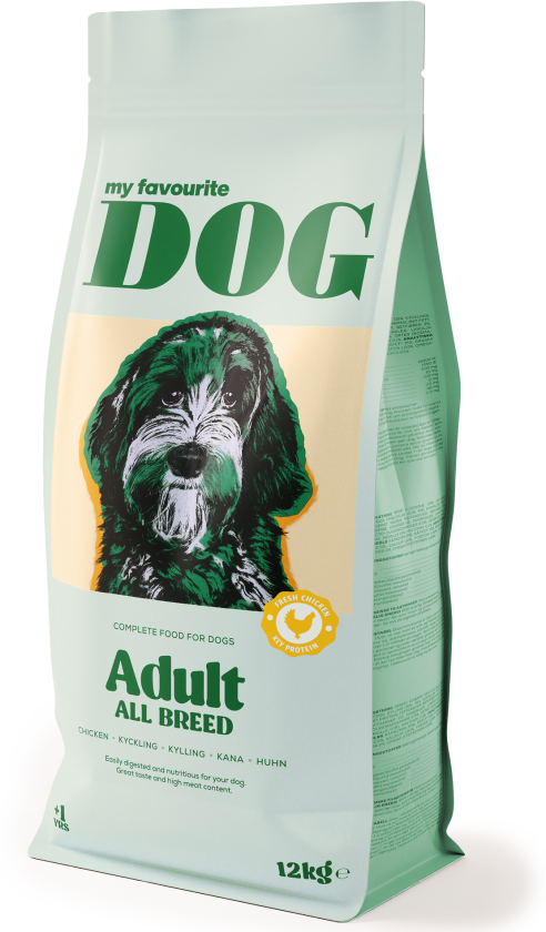 Adult Dog Regular Kylling 12 kg - Hund - Hundefôr - Tørrfôr - My favourite DOG