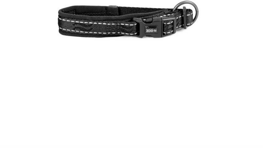 Hundehalsbånd Rufus justerbar 15 mm x 20-30 cm Svart - Hund - Halsbånd og seler - Selected by ZOO