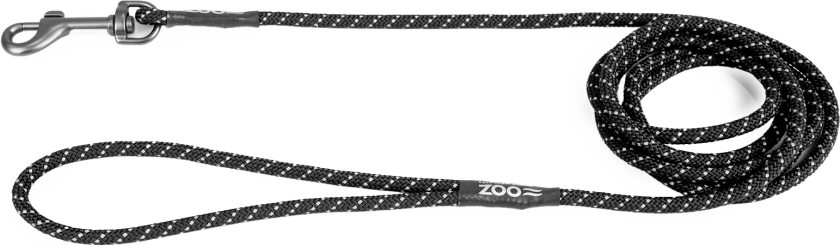 Bånd Rufus tau Φ6 mm x 180 cm Sort - Hund - Kobbel og bånd - Leiebånd - Selected by ZOO