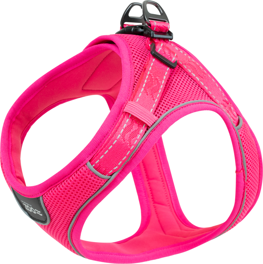 Sele Rufus Soft justerbar S Nakke 20 mm x 34-44 cm Bryst 20 mm x 46-54 cm Rosa - Hund - Halsbånd og seler - Sele til hund - Selected by ZOO