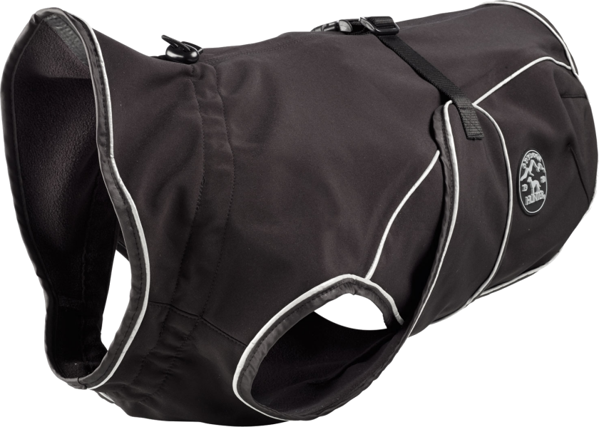 Coat Uppsala Softshell black 50 cm - Hund - Klær og dekken - Dekken
