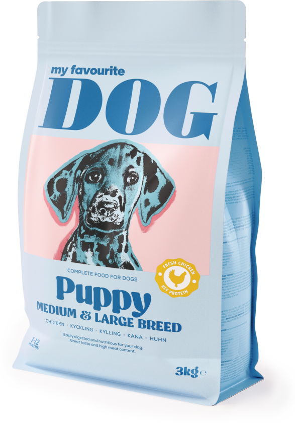 Puppy Medium/Large Breed Kylling 3 kg - Hund - Hundefôr - Tørrfôr - My favourite DOG