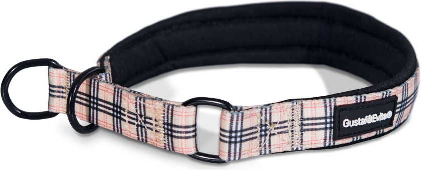 Hundehalsbånd Stilish Halvstrup XS, 15mm x 30-40cm, Mønstret - Hund - Halsbånd og seler - Gustaf och Evita