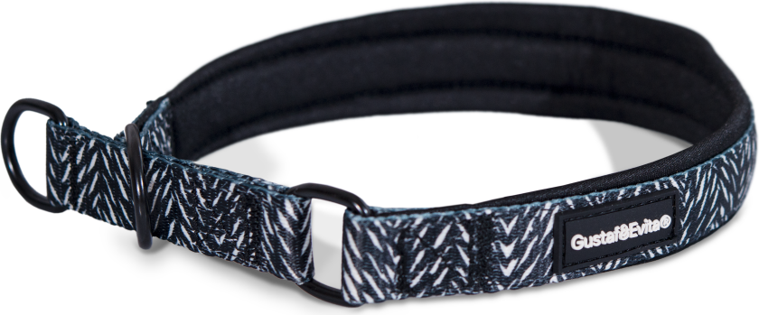 Bilde av Hundehalsbånd Finessish halvstrup S, 20 mm x 35–45 cm Mønstret - Hund - Halsbånd og seler - Gustaf och Evita