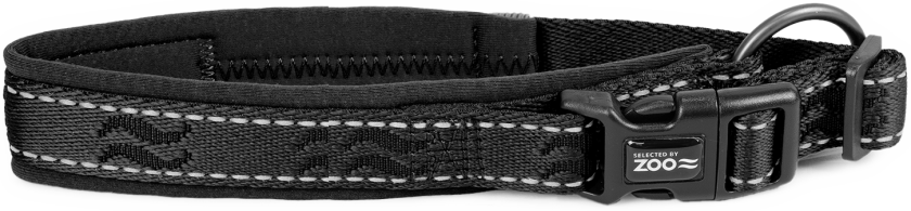 Hundehalsbånd Rufus justerbar 20 mm x 35-45 cm Svart - Hund - Halsbånd og seler - Selected by ZOO