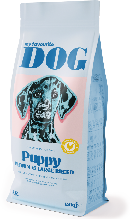 Puppy Medium/Large Breed kylling 12 kg - Hund - Hundefôr - Tørrfôr - My favourite DOG