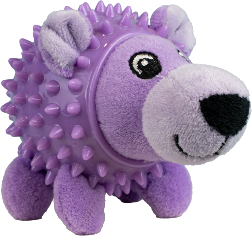 Taggis Hundeleketøy Bjørn 11 x 8 x 8 cm Lilla - Hund - Hundeleker - Tøy- og plysjleker til hund - Pritax