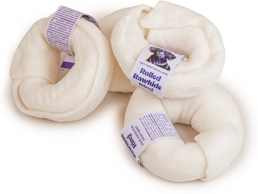 Ring av råskinn 7,5 cm - Hund - Hundesnacks - My favourite DOG