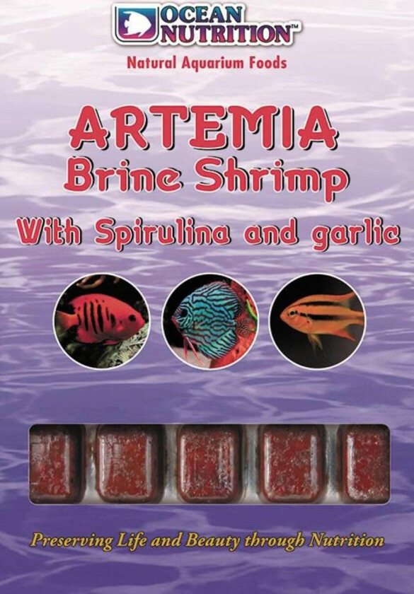 Frozen Artemia with Spirulina & Garlic - Fisk - Fôr - Ocean Nutrition