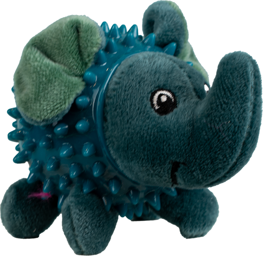 Taggis Hundeleke Elefant 11 x 8 x 8 cm Turkis - Hund - Hundeleker - Tøy- og plysjleker til hund - Pritax