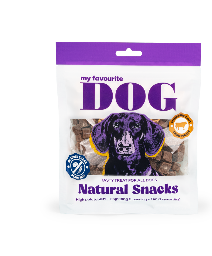 Frysetørkede terninger av oksekjøtt 50 g - Hund - Hundesnacks - My favourite DOG