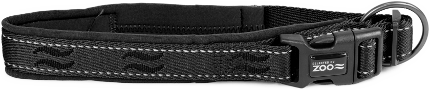 Hundehalsbånd Rufus justerbar 25 mm x 45-55 cm Svart - Hund - Halsbånd og seler - Selected by ZOO