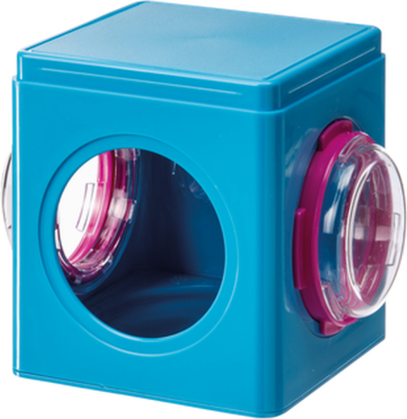 Bilde av Tubline Cube Hamster Rød 12,5 x 9,5 x 10,5 cm - Smådyr - Bur og luftegård - Luftegård - Ferplast