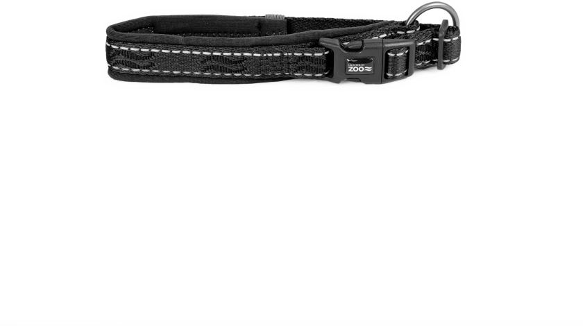 Hundehalsbånd Rufus justerbar 15 mm x 25-35 cm Svart - Hund - Halsbånd og seler - Selected by ZOO