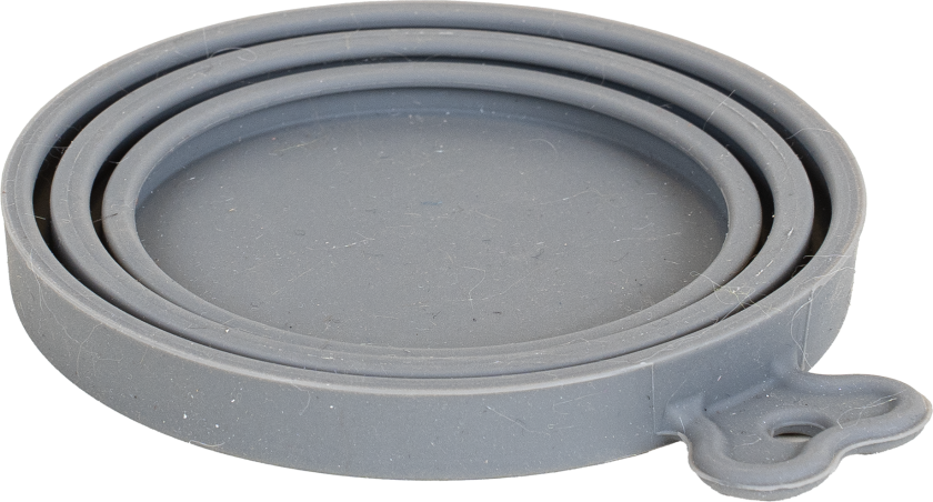 Bilde av Silikonlokk til hermetikkbokser, Soft, 10x8,9x1,2cm, Grå - Hund - Utstyr - Skåler og flasker - ZOO GOOD