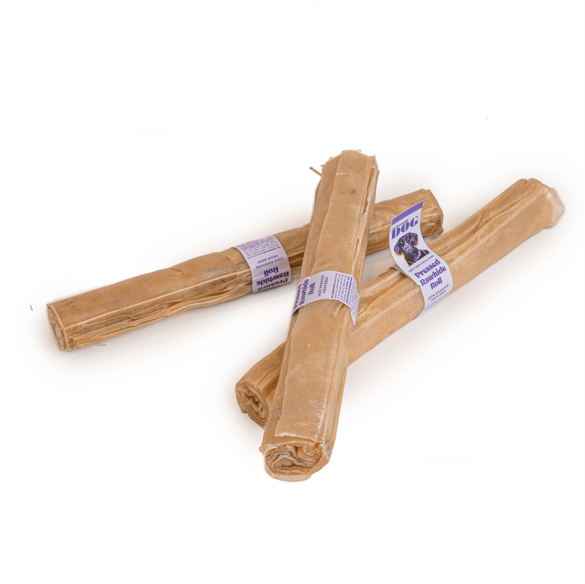 Presset tyggerull av råhud - Natural 25 cm, 200 g - Hund - Hundesnacks - My favourite DOG