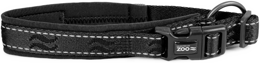 Hundehalsbånd Rufus justerbar 20 mm x 30-40 cm Svart - Hund - Halsbånd og seler - Selected by ZOO