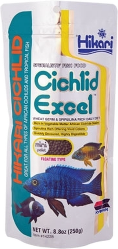 Cichlid Excel Medium 250g - Fisk - Fôr - Hikari