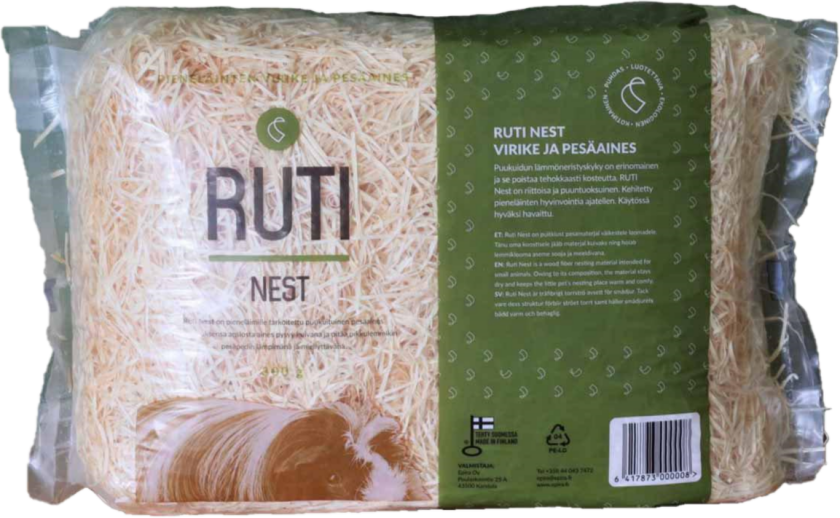 Bilde av Nest 300gr Treull - Smådyr - Høy - Ruti