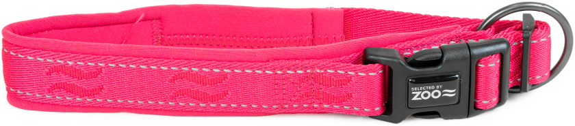 Hundehalsbånd Rufus justerbar 25 mm x 40-50 cm Rosa - Hund - Halsbånd og seler - Selected by ZOO