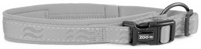 Hundehalsbånd Rufus justerbart 20 mm x 35-45 cm Grått - Hund - Halsbånd og seler - Selected by ZOO