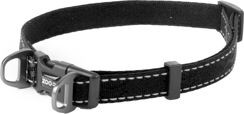 Hundehalsbånd Rufus justerbart, 15mmx35-50cm, Svart - Hund - Halsbånd og seler - Selected by ZOO
