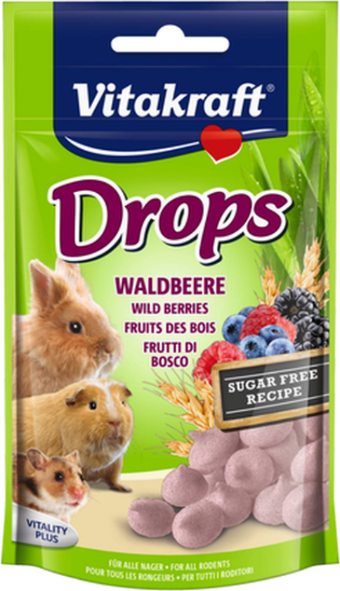 Drops Gnagerskogens bær 75g - Smådyr - Snacks - Vitakraft