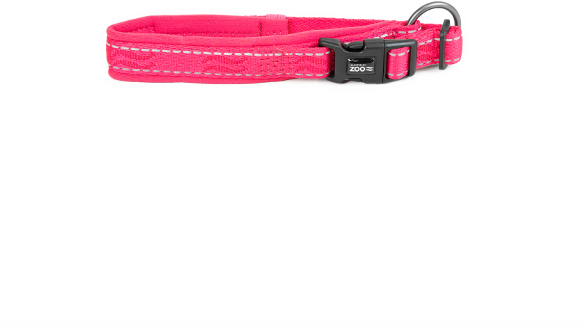 Hundehalsbånd Rufus justerbar 15 mm x 25-35 cm Rosa - Hund - Halsbånd og seler - Selected by ZOO